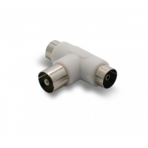 Té répartiteur TV 9,52 mm 1 mâle/2 fem