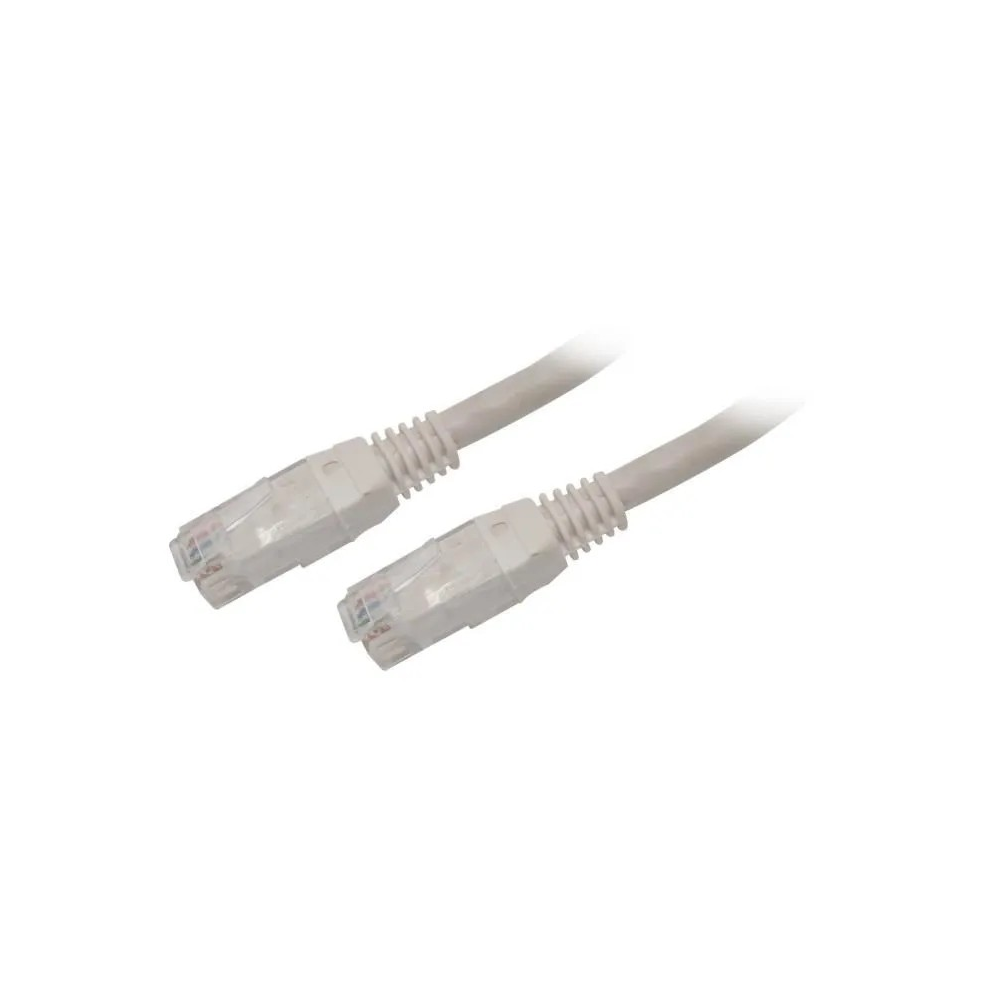 Câble RJ45 catégorie 5 UTP droit 1M blanc