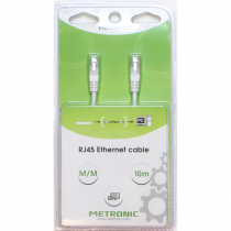 Câble Ethernet RJ45 CAT 5e mâle/mâle droit - UTP 10 m