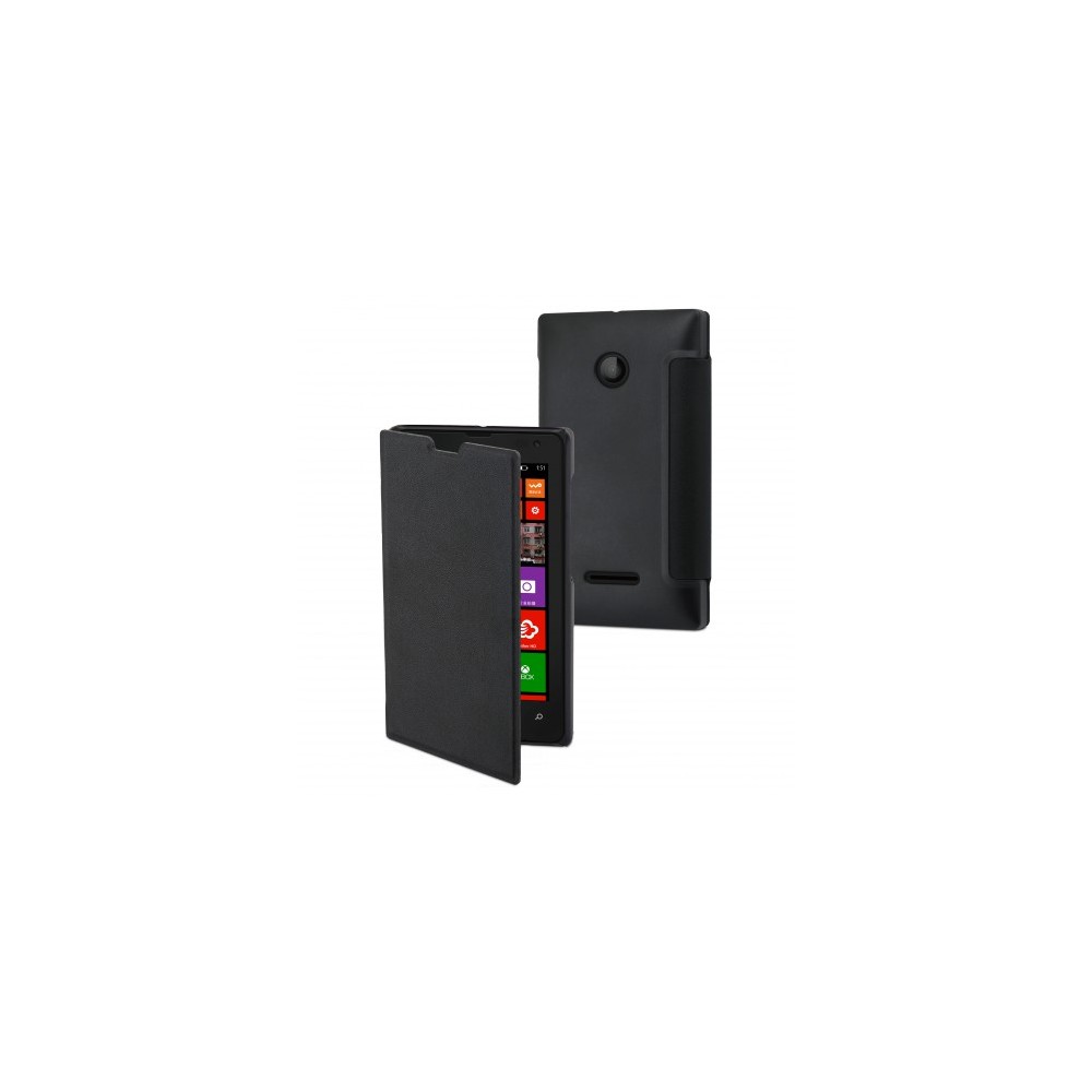 Etui Easy Folio Noir Microsoft Lumia 435