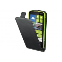 Étui rabat pour téléphone Nokia Lumia 520 Noir