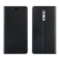Etui Folio Muvit Stand Noir pour Nokia 8