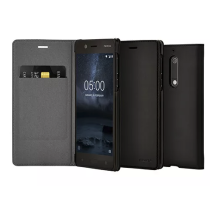 Coque folio noire pour Nokia 5