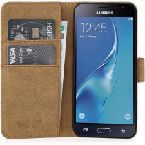 Etui rabat style fleur Galaxy J3 (2016)