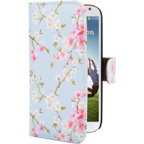 Etui rabat style fleur Galaxy J3 (2016)