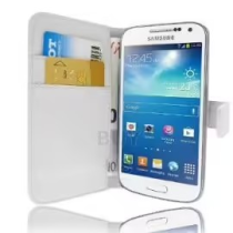 Folio blanc ou noir pour Samsung Galaxy S4Mini